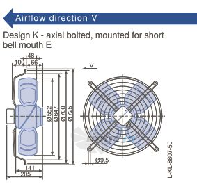 Ziehl-abegg FB056-8EK.4F.V4P - описание, технические характеристики, графики