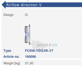 Ziehl-abegg FC056-VDQ.6K.V7 - описание, технические характеристики, графики