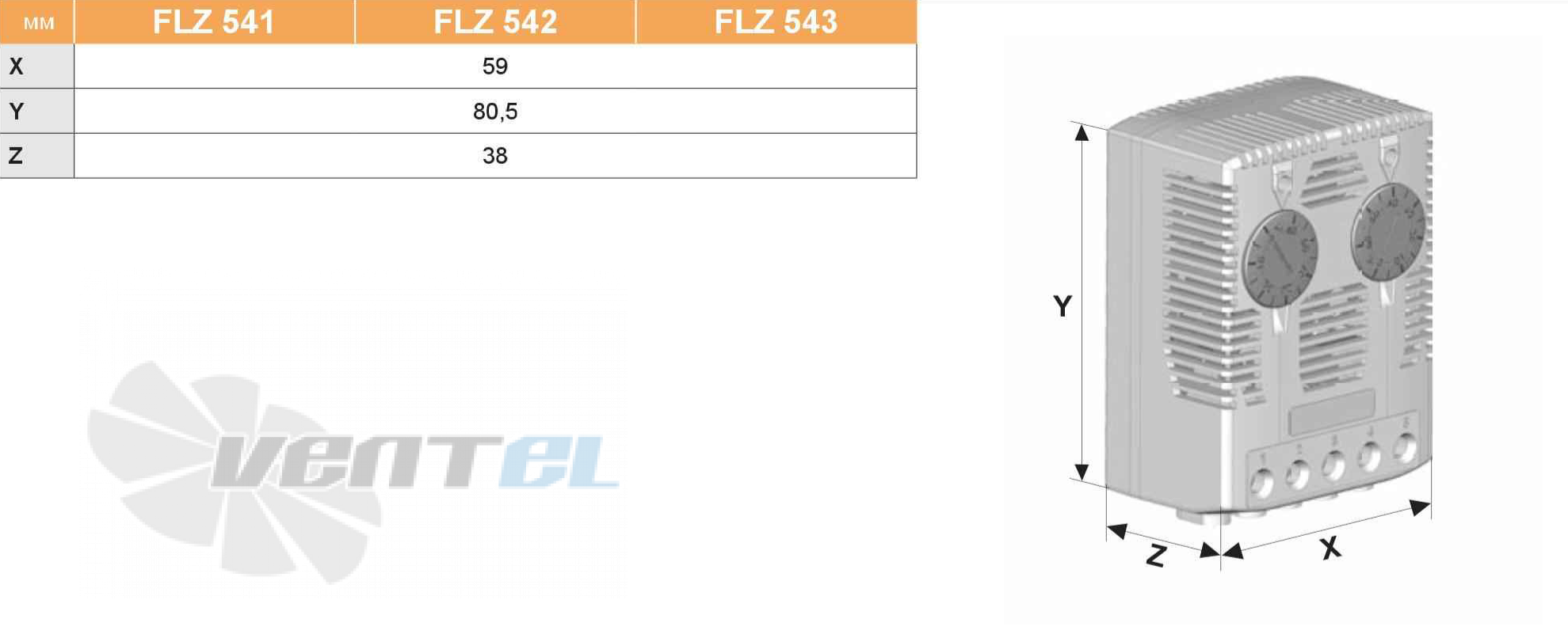 Pfannenberg FLZ 543 - описание, технические характеристики, графики