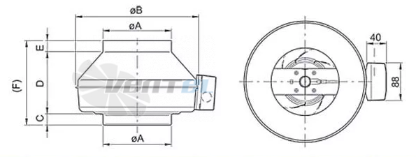 Vanvent ВКВ 315E EC - описание, технические характеристики, графики