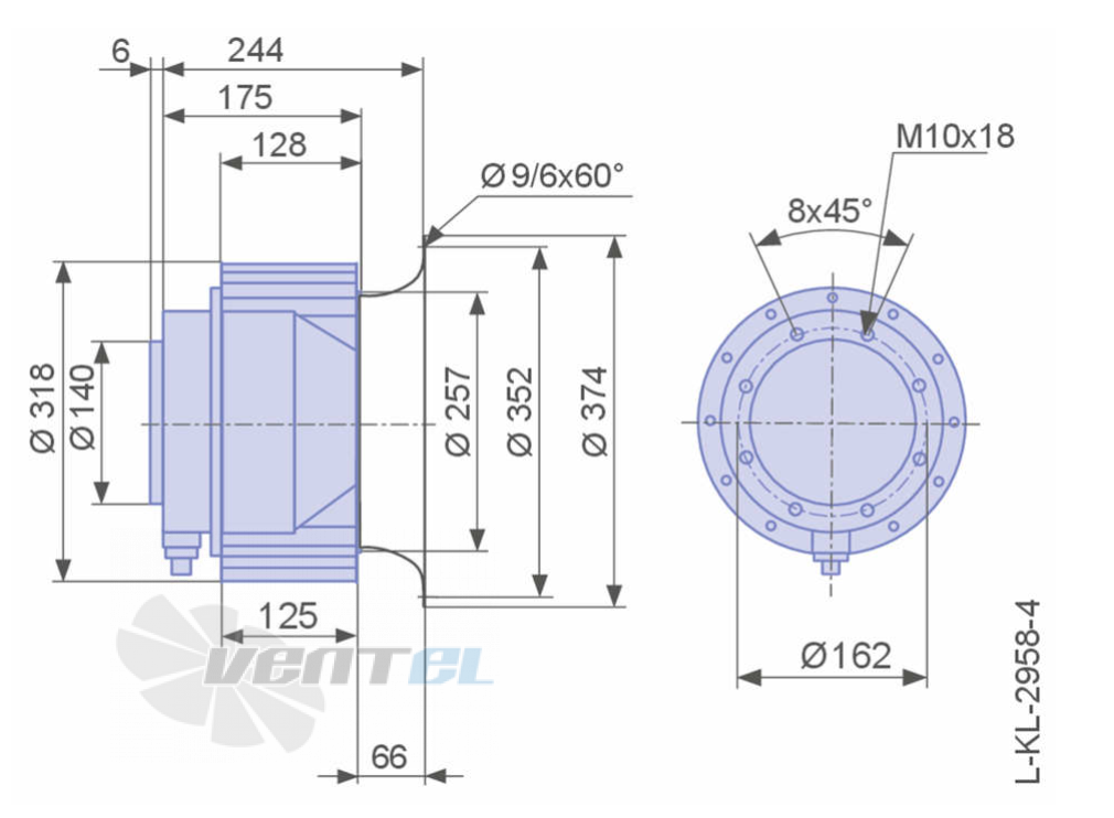 Ziehl-abegg RE31P-4DK.6K.1R - описание, технические характеристики, графики